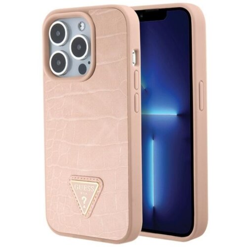  ZAŠTITNA MASKA GUESS CROCO TRIANGLE METAL LOGO HARDCASE GUHCP15XPCRTHCP ZA IPHONE 15 PRO MAX ROZA Cene