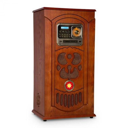 Auna Musicbox, jukebox, gramofon, CD predvajalnik, BT, USB, SD, FM tuner, les Cene