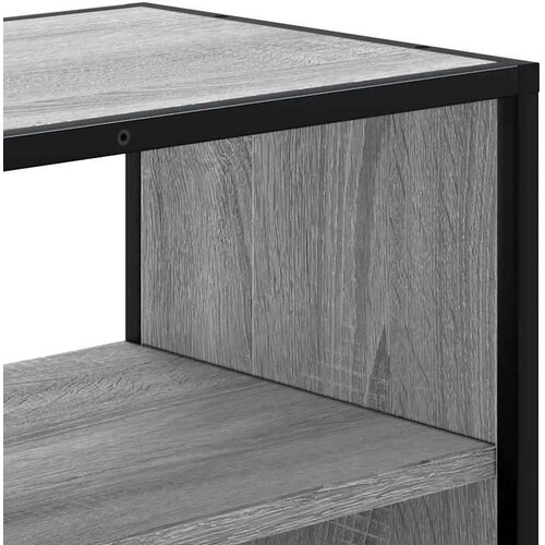 VidaXL TV omarica siva sonoma 80x31x39,5 cm inženirski les in kovina Slike