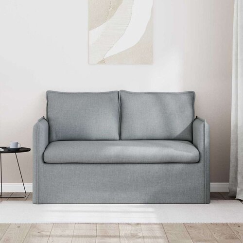 SOFA Svijetlo siva 195 x 82 x 85 cm Metal Slike