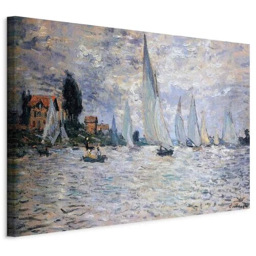  Slika - Claude Monet - Sailboats  Regatta in Argenteuil 60x40 Na talijanskom platnu Cijene