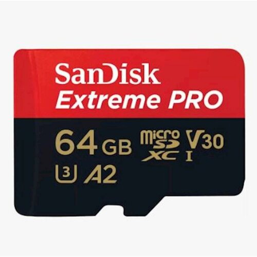 Sandisk Micro SDXC 64GB Extreme PRO, SDSQXCU-064G-GN6MA sa adapterom Slike