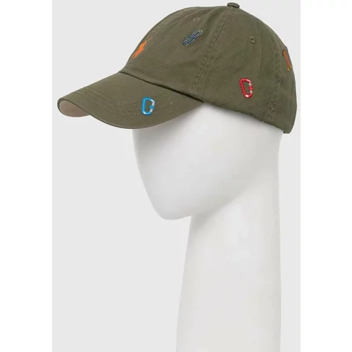 Polo Ralph Lauren Pamučna kapa sa šiltom boja: zelena, s aplikacijom