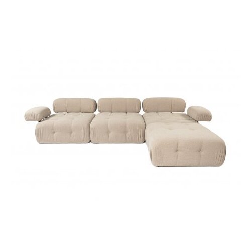 Atelier Del Sofa ugaona garnitura doblo 3 seater with pouffe ( L1 O1 1R pouffe) peach Slike