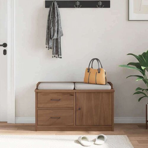 vidaXL klupa za predsoblje sandnes 87x40x50 cm od masivne borovine Cijene