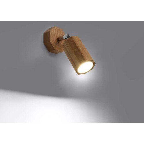  Sollux SL.1028 - Zidna spot svetiljka ZEKE 1xGU10/40W/230V hrast Slike