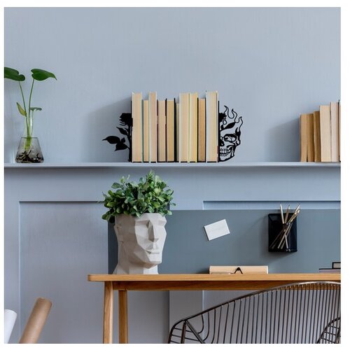 WALLXPERT metalni držač za knjige kt-old school Slike