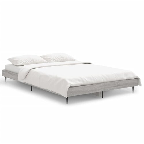  Okvir za krevet boja hrasta 120x190 cm od konstruiranog drva Slike