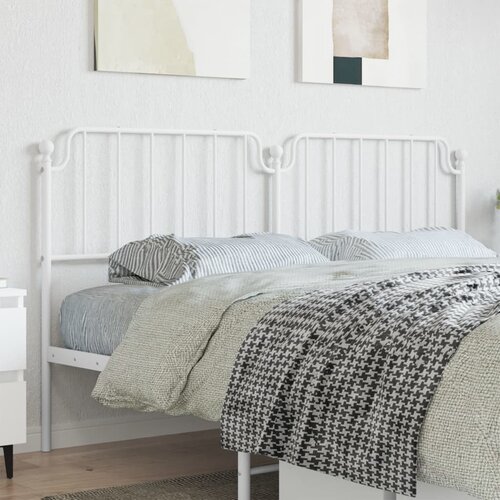  The Living Store Kovinsko vzglavje belo 180 cm - Vzglavje, (21442568) Slike