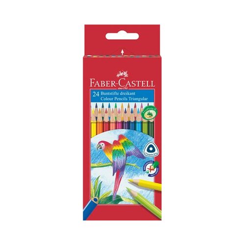 Faber-Castell Parrot tristranski, army, komplet, 24 barv Slike