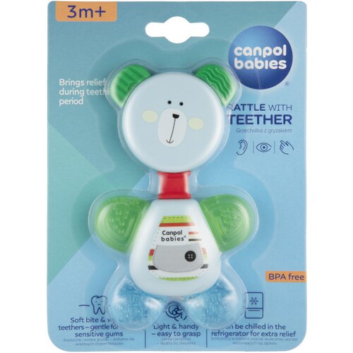 Canpol Glodalica zvečka za bebe Bear 56/139 Blue Slike