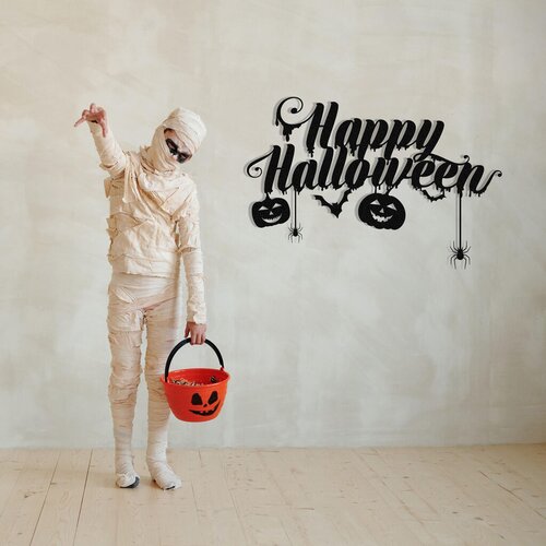 Wallity zidna dekoracija halloween 5, 59 x 40 cm, crna Cene