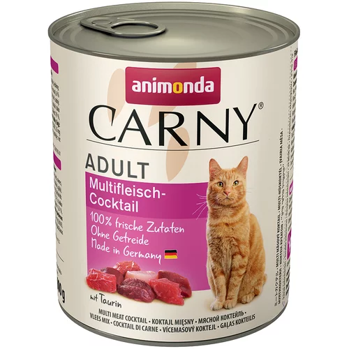 Animonda Carny Adult 6 x 800 g - Koktel s više vrsta mesa