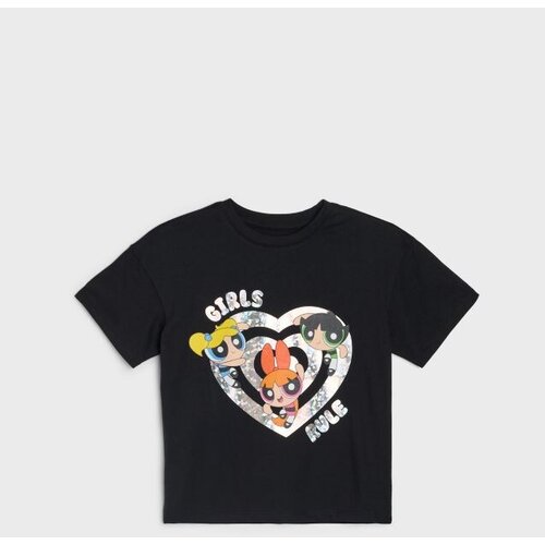 Sinsay Pamučna majica s printom Powerpuff Girls Cijene
