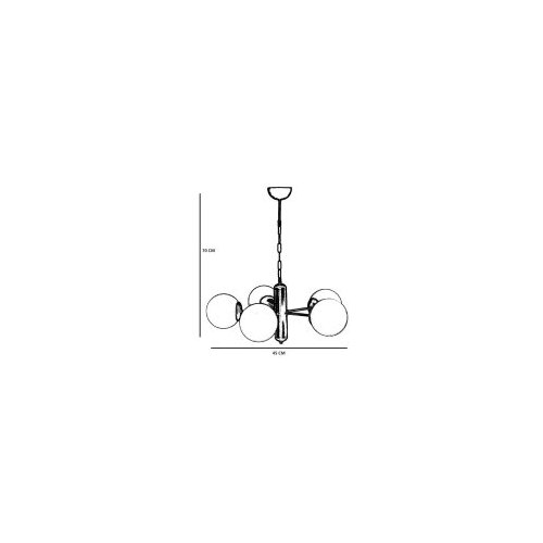 Opviq Luster Bangkok, 70cm, 45cm, E27, Zlatna boja Slike