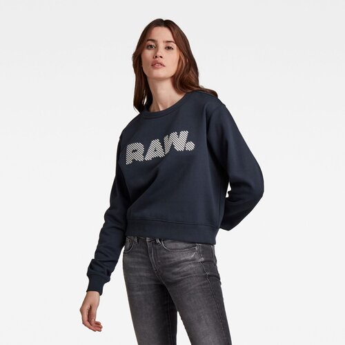 G-star Sweatshirt - Heavy sherland sweat r dark blue Slike