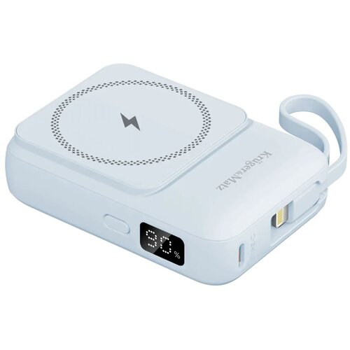 Krüger&Matz Powerbank, prenosna baterija KRUGER-MATZ 10000mAh, indukcijsko polnjene, modra, (5000319301) Cene
