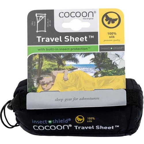 Cocoon TravelSheet Rectangular sleeping bag Silk Grey Cene