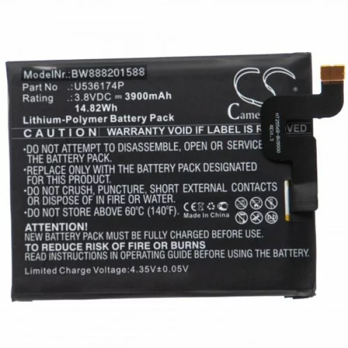 VHBW Baterija za Blackview BV9000 Pro, 3900 mAh