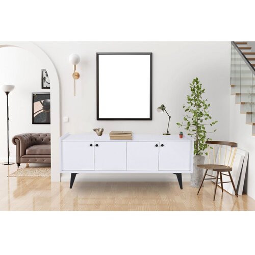 Woody Fashion Komoda Lugano 150x40x62cm Bijela Cene