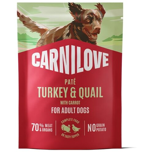 Carnilove Dog Adult vrečka, pate - puran in prepelica - 300 g 300 g Cene