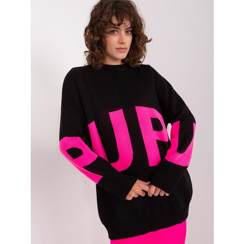 BADU Sweater-BA-SW-8060.05P-black-pink Cene