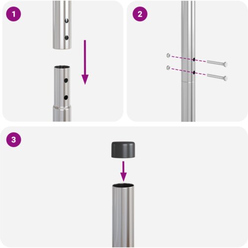 vidaXL Ograjni stebri 2 pcs srebrna 130 cm Cinkano jeklo Cene