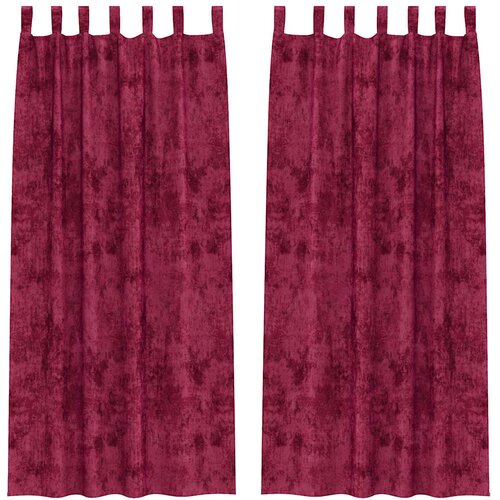  Bar&amp;scaron;unaste zavjese 2 pcs boja crnog vina 260 x 140 cm Bar&amp;scaron;un Slike