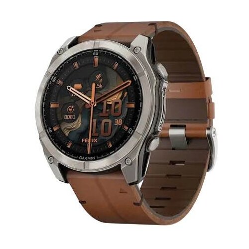 Garmin Chestnut Leather 010-Smart sat Fenix 8 51 mm AMOLED, Sapphire Cene