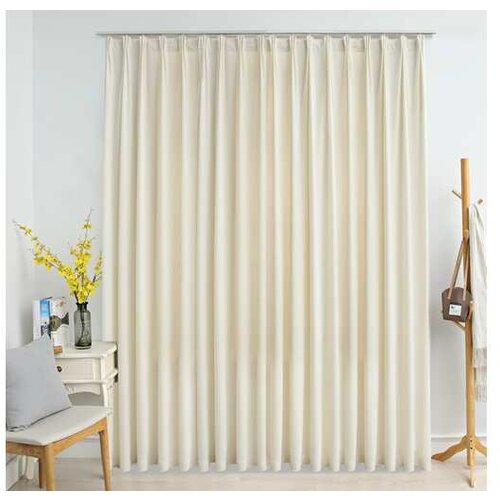  Zatemnitvena zavesa z obe&scaron;ali žametna krem 290x245 cm Cene