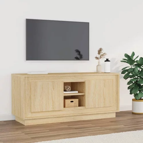 vidaXL TV ormarić boja hrasta 102x35x45 cm od konstruiranog drva