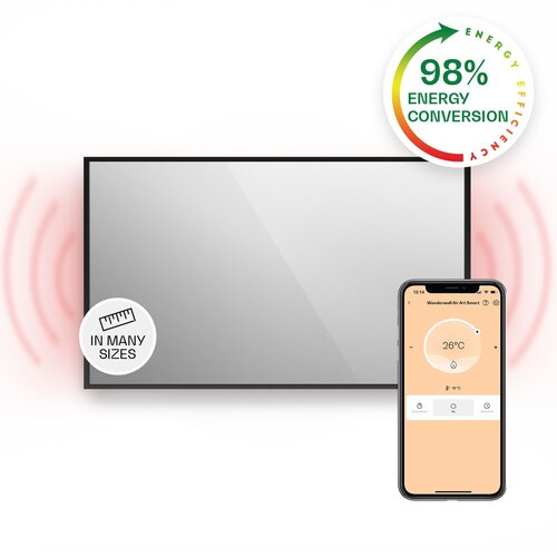 Klarstein La Palma 1000 smart ohrievač 2 v 1 Infračervený konvektor 120x60cm 1000W zrkadlová predná časť Cijene