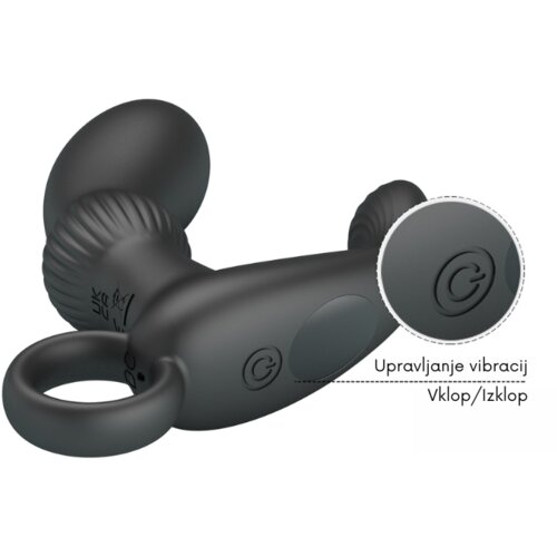 Pretty Love Cayla Prostate Double Stimulator Black Slike