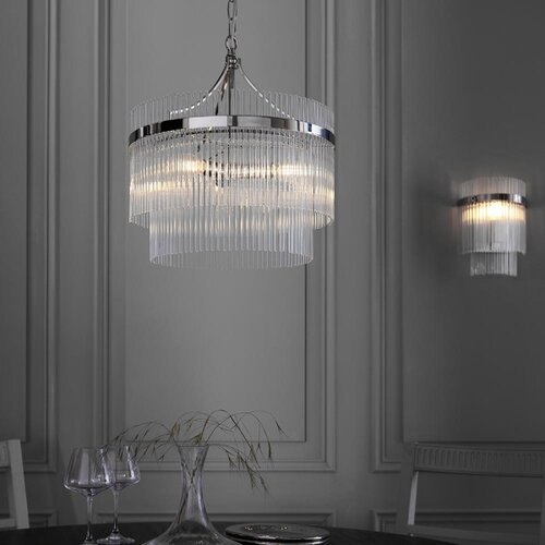  Endon 104113 - Luster na lancu MARIETTA 3xE14/7W/230V sjajni hrom Slike