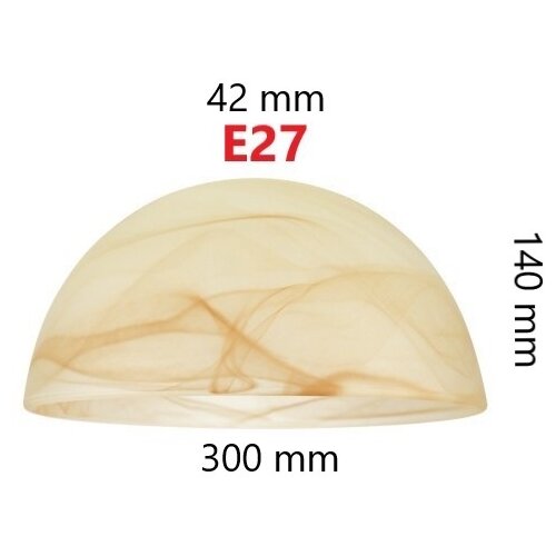  zamensko staklo za luster E27, &amp;oslash; 300 x 140 mm Slike