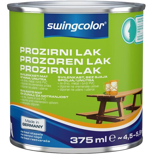 SWINGCOLOR Mat prozorni lak za les (375 ml) Cene