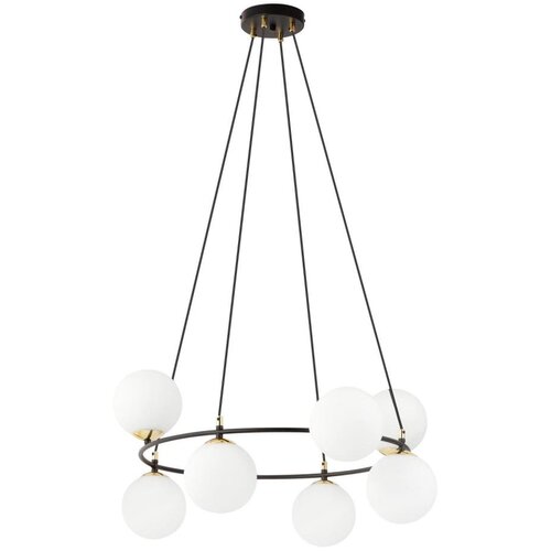  Visilica na sajli AZURA 8xE14/10W/230V crna/bela Cene
