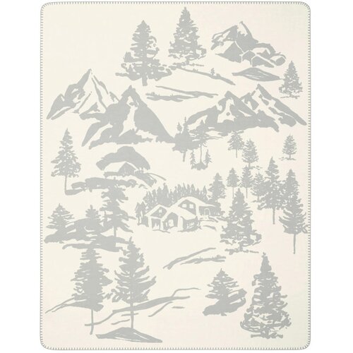 Lesnina XXXL ODEJA Alpine Collection 2026 150/200 cm krem barve, svetlo siva Slike
