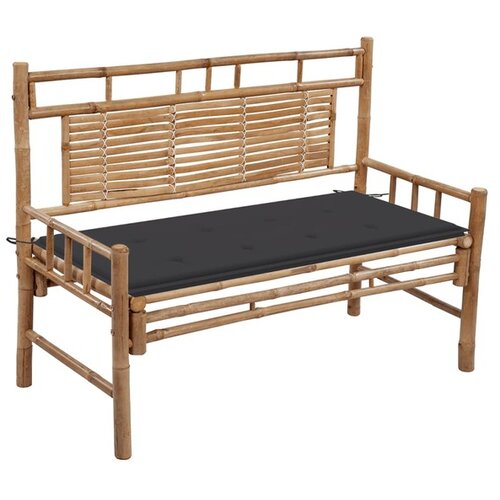  Vrtna klop z blazino 120 cm bambus Slike