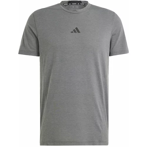 Adidas Tehnička sportska majica 'Designed For Training Workout' siva