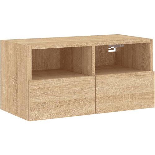 Maison Chic Stenska TV omarica - TV stojalo - Televizijska omarica sonoma hrast 60x30x30 cm inženirski les, (21698657) Cene
