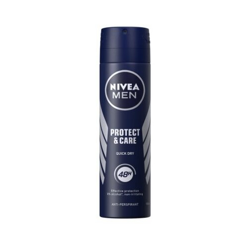 Nivea men anti-perspirant protect & care dezodorans sprej 150ml Slike