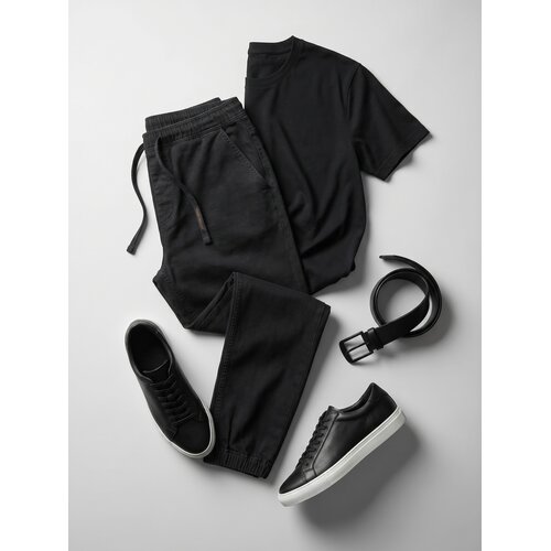 Sinsay Regular jogger traperice s ispranim efektom Slike