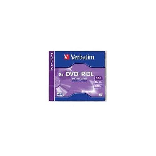  DVD+R DL, VERBATIM,8,5 GB,8X, MATT SILVER JC, 43540 Slike