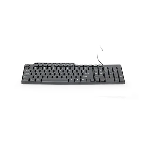  GEMBIRD, KB-UM-104, Compact multimedia keyboard, USB, US layout, black