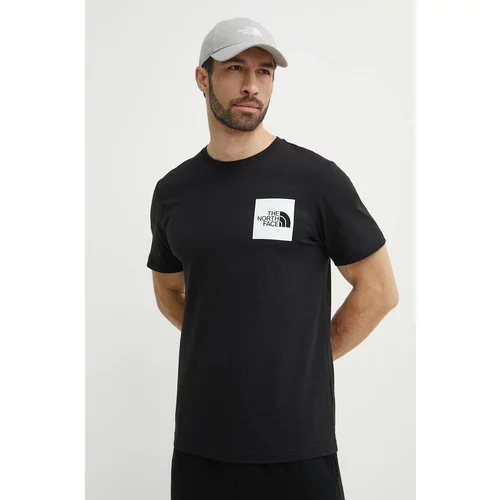 The North Face Pamučna majica M S/S Fine Tee za muškarce, boja: crna, s tiskom, NF0A87NDJK31