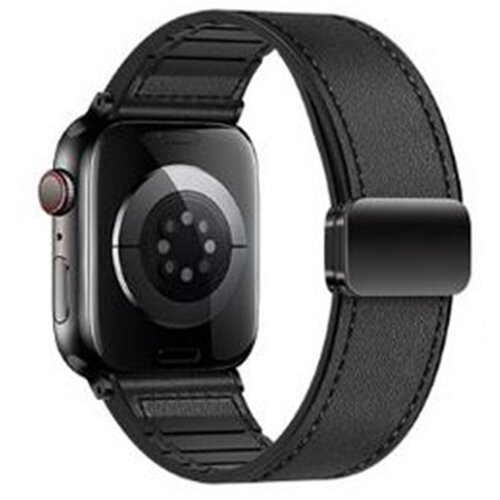 INF Vrhunski usnjeni pašček za Apple Watch z magnetno zaponko Black L, (22102951) Cene