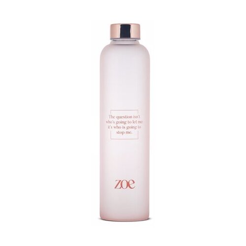 Zoe Quote Glass Bottle, Pink, 750 ml, (20494685) Slike