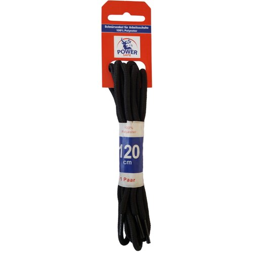 POWER SAFE Okrogle vezalke (dolžina: 120 cm, črne) Cene