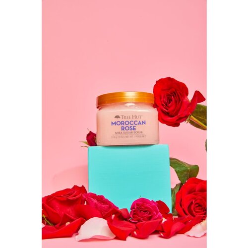 TREE HUT Shea Sugar Scrub Moroccan Rose sladkorni piling z karitejevim maslom 510 g Slike